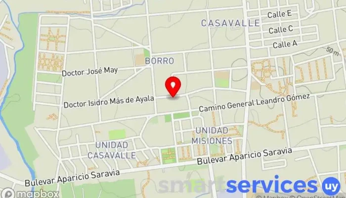 mapa de Farmacia Estefania Farmacia en Montevideo