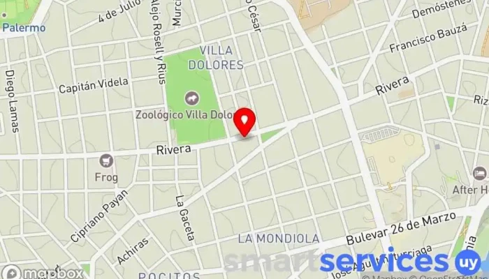 mapa de Farmacia Farmasano Farmacia en Montevideo