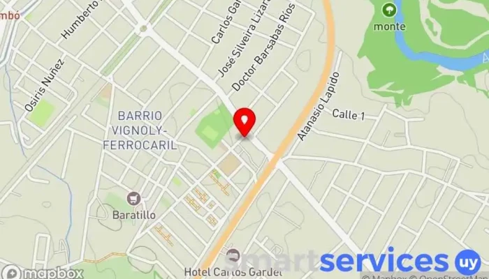 mapa de Farmacia Hiardie Farmacia en Tacuarembó
