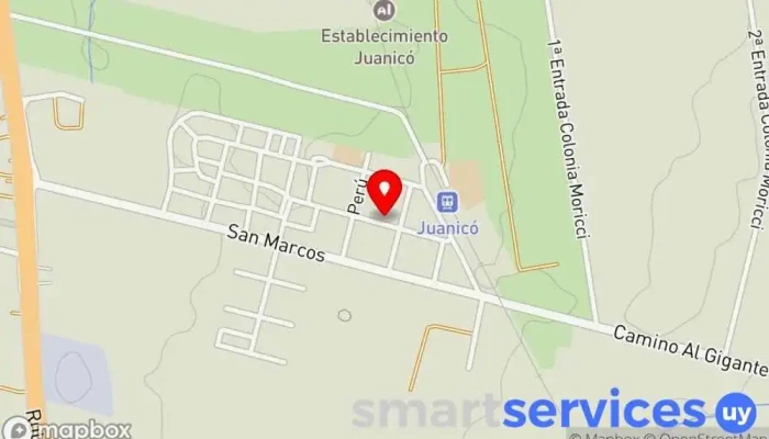 mapa de Farmacia Juanico Farmacia en Juanicó