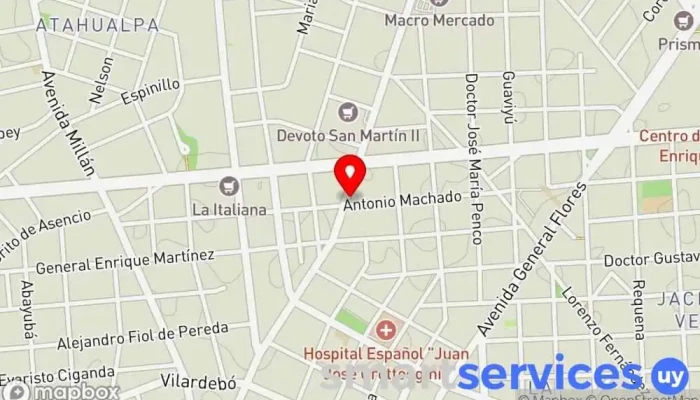 mapa de Farmacia Lucian Farmacia en Montevideo