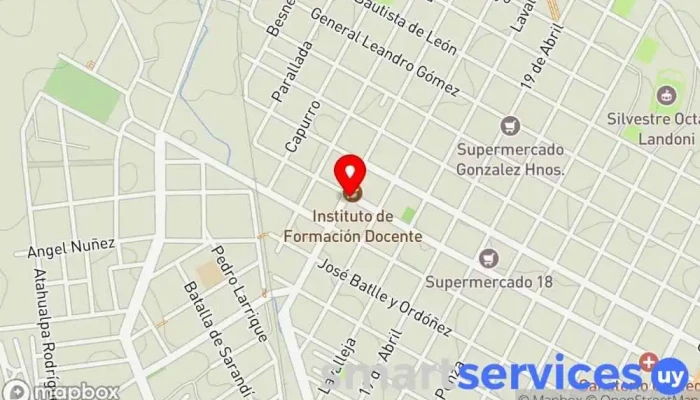 mapa de Farmacia Merceditas Farmacia en Durazno