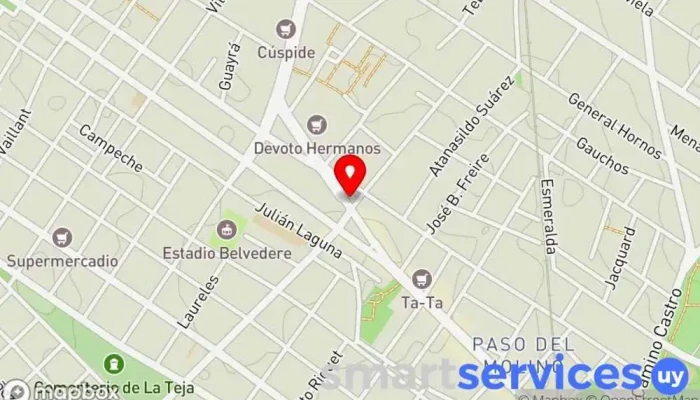 mapa de Farmacia Niza Tienda de fármacos orgánicos en Montevideo