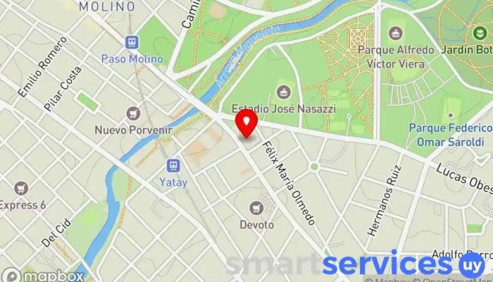 mapa de Farmacia Paso Molino Farmacia en Montevideo