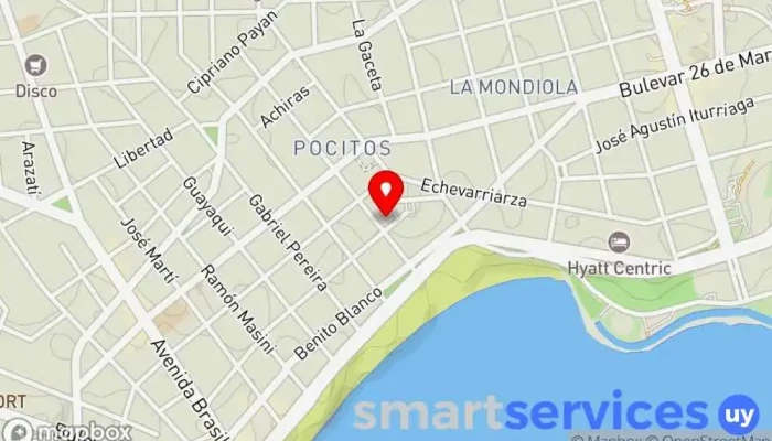 mapa de Farmacia Pigalle suc. Domar Farmacia en Montevideo