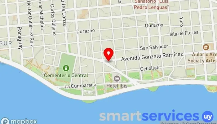 mapa de Farmacia Pigalle suc. Palermo Farmacia en Montevideo