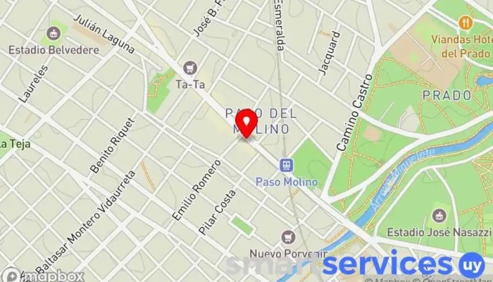 mapa de Farmacia Sacoa Farmacia en Montevideo