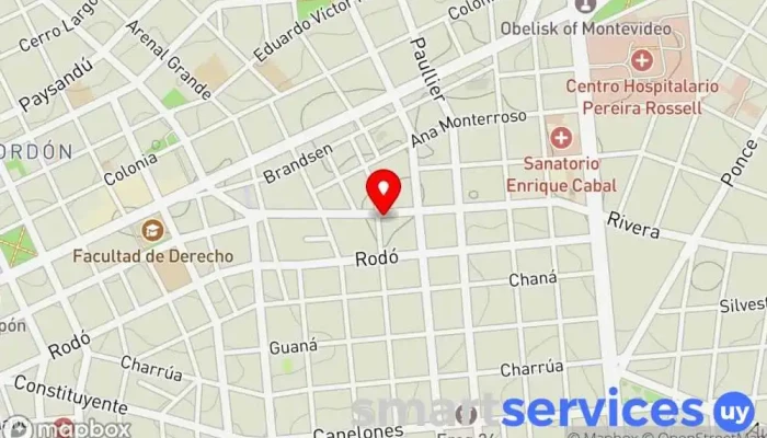 mapa de Farmacia San Roque Farmacia en Montevideo
