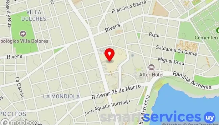 mapa de Farmacia San Roque Farmacia en Montevideo