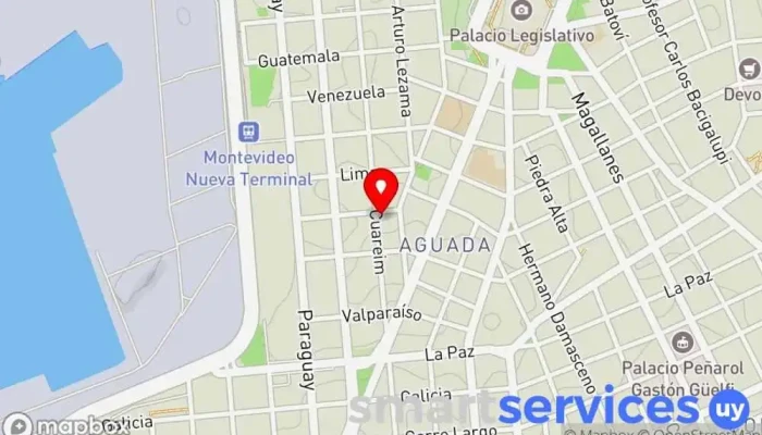 mapa de Farmacia San Roque Farmacia en Montevideo