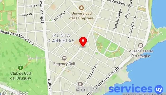 mapa de Farmacia San Roque Farmacia en Montevideo