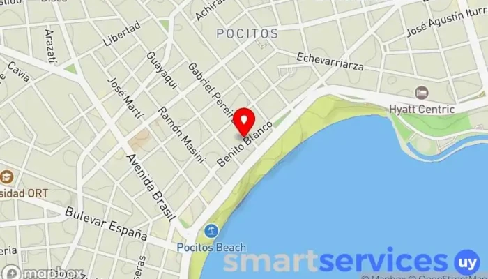 mapa de Farmacia San Roque Farmacia en Montevideo