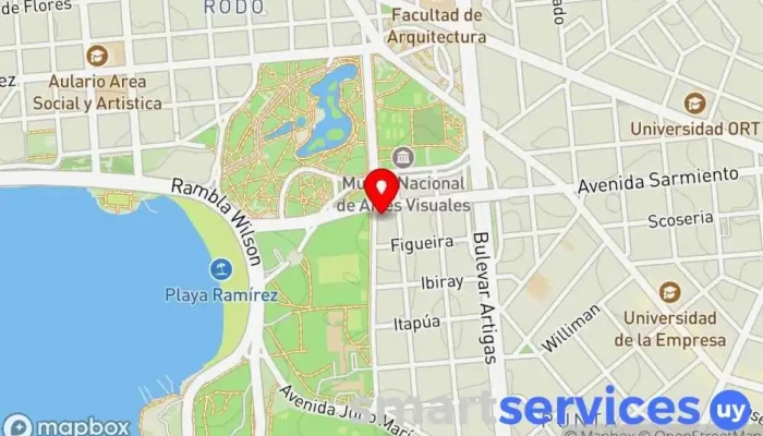 mapa de Farmacia San Roque Farmacia en Montevideo