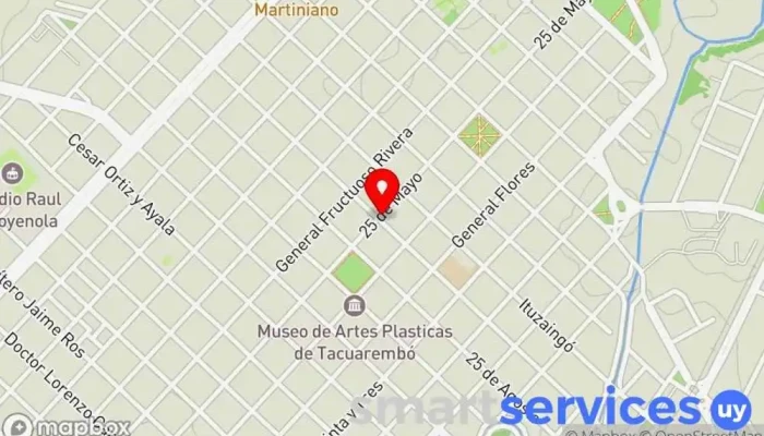 mapa de Farmacia Sandu Farmacia en Tacuarembó