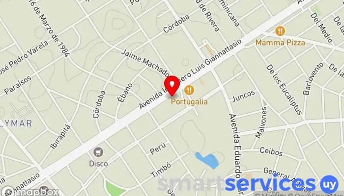 mapa de Farmacia Skorpios Farmacia en Ciudad de la Costa