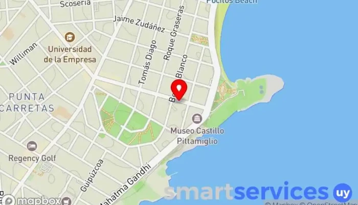 mapa de Farmaglobal 7 Farmacia, Comercio en Montevideo