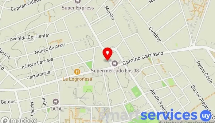mapa de Farmashop 115 Farmacia, Cajeros automáticos, Tienda de artículos para bebés, Tienda de cosméticos, Tienda de belleza y salud, Tienda de artículos para el hogar, Tienda de artículos premamá y de bebé, Tienda de material sanitario, Perfumería en Montevideo
