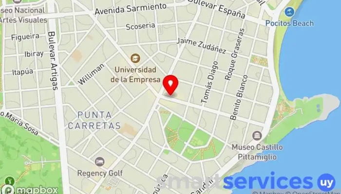 mapa de Farmashop 15 Farmacia, Cajeros automáticos, Tienda de artículos para bebés, Tienda de cosméticos, Tienda de belleza y salud, Tienda de artículos para el hogar, Tienda de artículos premamá y de bebé, Tienda de material sanitario, Perfumería en Montevideo