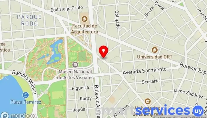 mapa de Farmashop 24 Farmacia, Cajeros automáticos, Tienda de artículos para bebés, Tienda de cosméticos, Tienda de belleza y salud, Tienda de artículos para el hogar, Tienda de artículos premamá y de bebé, Tienda de material sanitario, Perfumería en Montevideo