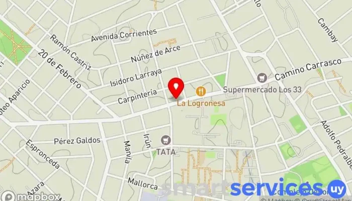 mapa de Farmashop 32 Farmacia, Cajeros automáticos, Tienda de artículos para bebés, Tienda de cosméticos, Tienda de belleza y salud, Tienda de artículos para el hogar, Tienda de artículos premamá y de bebé, Tienda de material sanitario, Perfumería en Montevideo