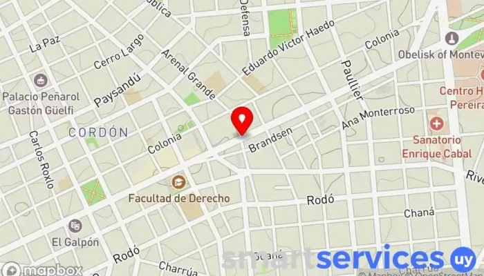 mapa de Farmashop 55 Farmacia, Cajeros automáticos, Tienda de artículos para bebés, Tienda de cosméticos, Tienda de belleza y salud, Tienda de artículos para el hogar, Tienda de artículos premamá y de bebé, Tienda de material sanitario, Perfumería en Montevideo