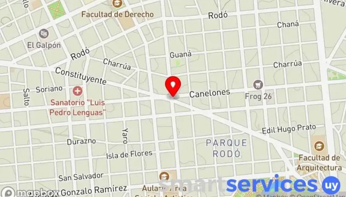 mapa de Farmashop 99 Farmacia, Cajeros automáticos, Tienda de artículos para bebés, Tienda de cosméticos, Tienda de belleza y salud, Tienda de artículos para el hogar, Tienda de artículos premamá y de bebé, Tienda de material sanitario, Perfumería en Montevideo