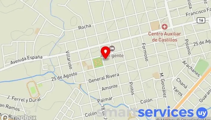 mapa de Faro 98.1 FM Comunitaria Emisora de radio en Castillos