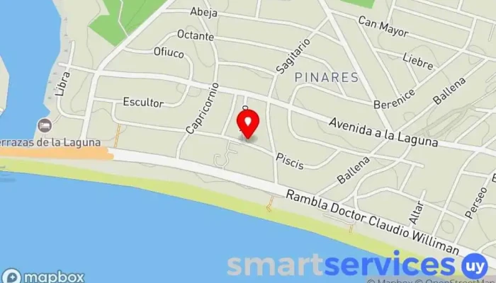 mapa de Fértil, recuperación capilar. Tienda de cosméticos en Punta del Este