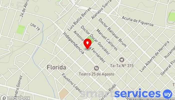 mapa de Florida High School Escuela preparatoria en Florida
