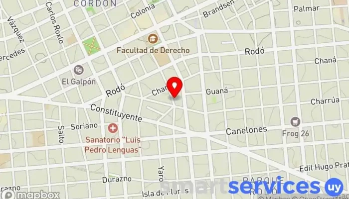 mapa de FM HIT Emisora de radio en Montevideo