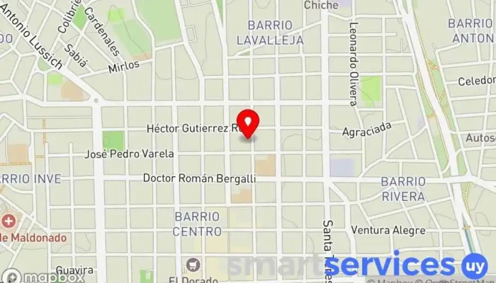 mapa de FM Punta Del Este Online Emisora de radio en Maldonado