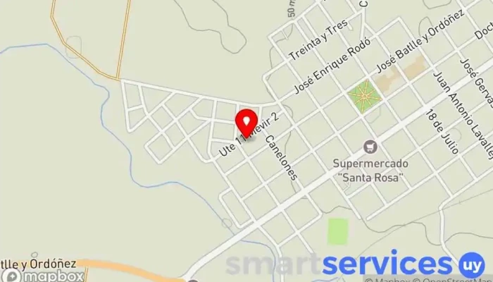 mapa de Fm Sintonia 106.3 Emisora de radio en Santa Rosa