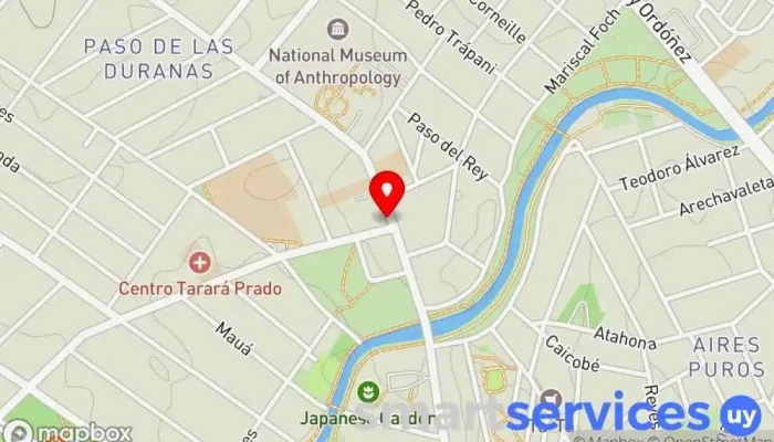 mapa de Fotoaventurauy Agencia de viajes, Turoperador en Montevideo