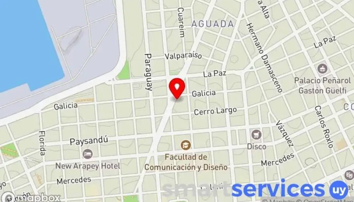 mapa de Frida Óptica Óptica en Montevideo