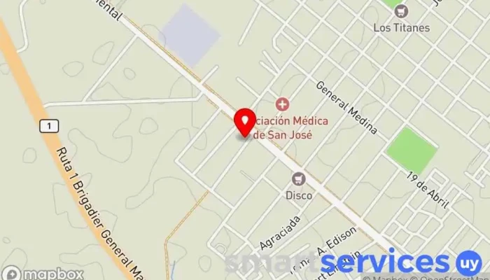 mapa de Gabriel Molina Agencia inmobiliaria en Libertad