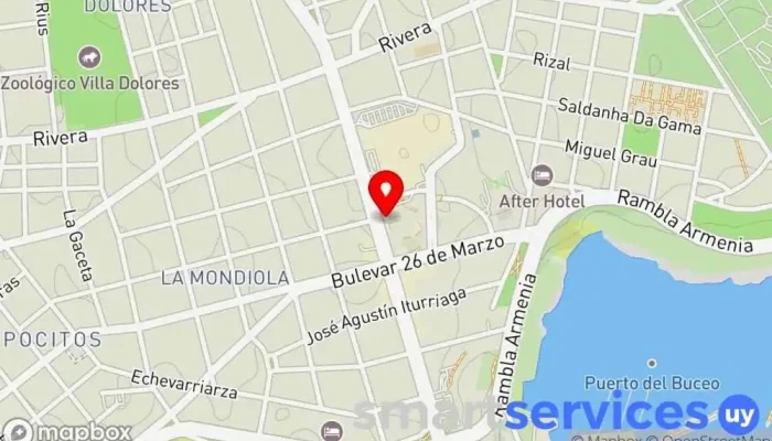 mapa de GALES Servicios Financieros Oficina de cambio de divisas en Montevideo