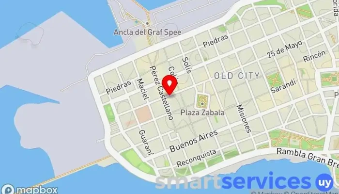 mapa de GALES SERVICIOS FINANCIEROS Oficina de cambio de divisas en Montevideo