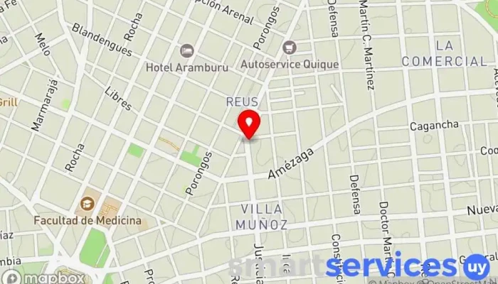 mapa de Gales servicios Financieros Institución financiera en Montevideo