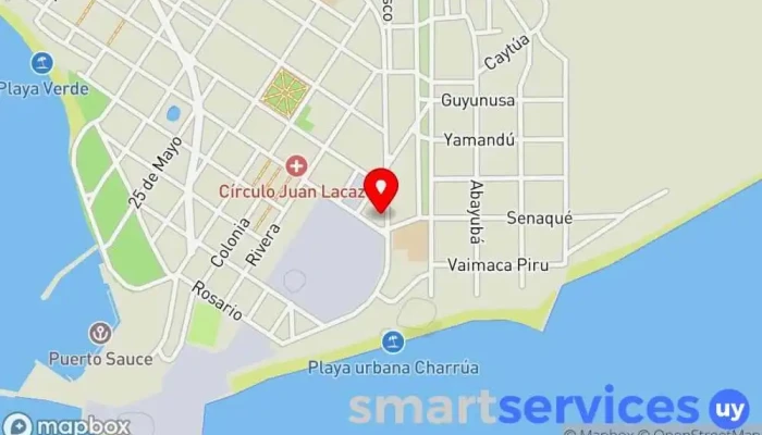 mapa de Gimnasio Impulso Gimnasio en Juan L. Lacaze