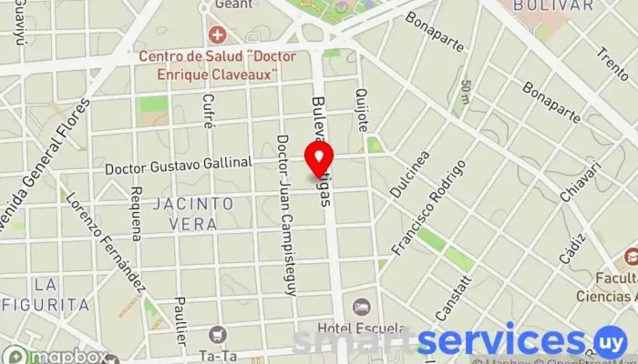 mapa de Gorga Inmobiliaria Agencia inmobiliaria en Montevideo