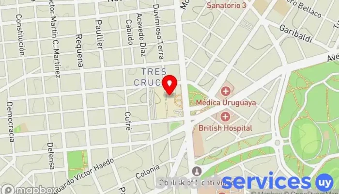 mapa de GrandVision Óptica en Montevideo