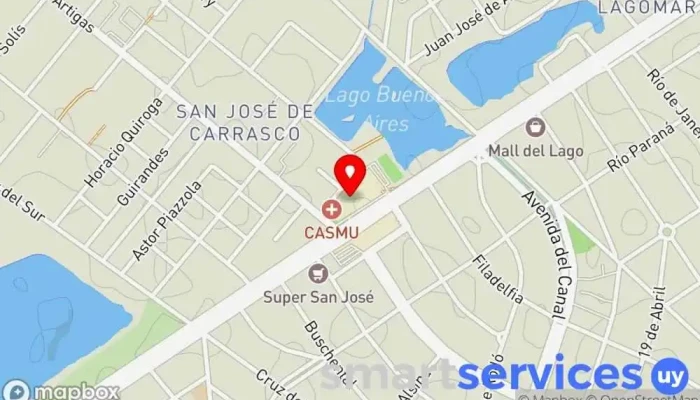 mapa de GrandVision Óptica en Ciudad de la Costa