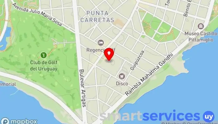 mapa de GrandVision Óptica en Montevideo