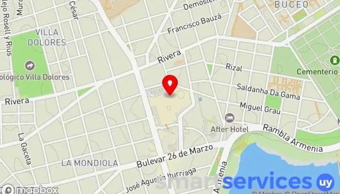 mapa de GrandVision Óptica en Montevideo