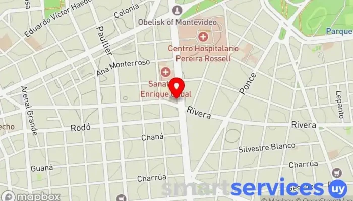 mapa de GrandVision Óptica Óptica en Montevideo
