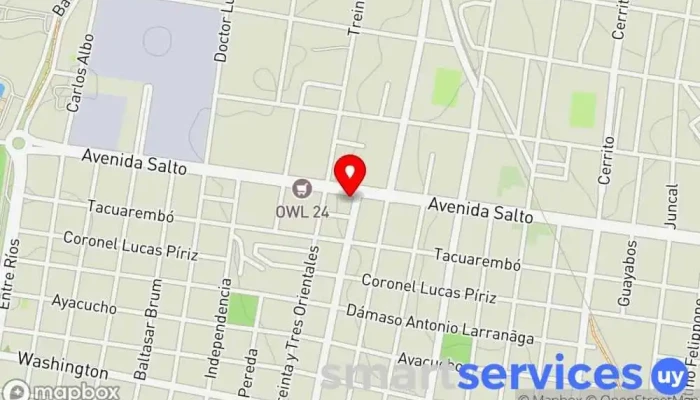 mapa de GRUPO AGENCIA - DAC ANCAP DEL NORTE PAYSANDU Servicio de logística en Paysandú
