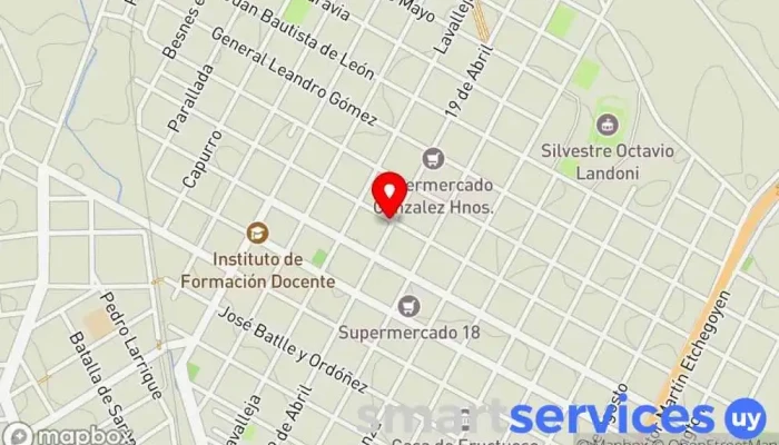 mapa de GRUPO AGENCIA - DAC ANCAP DURAZNO Oficina de correos en Durazno