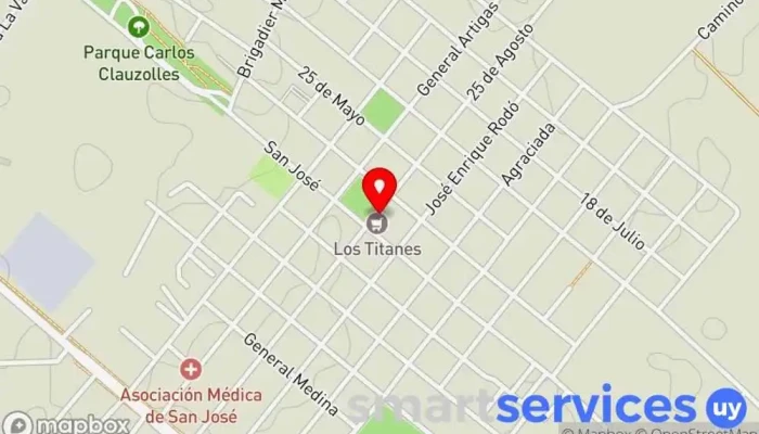mapa de GRUPO AGENCIA - DAC LIBERTAD Servicio de logística en Libertad
