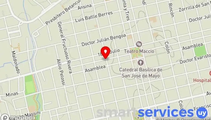 mapa de GRUPO AGENCIA - DAC SAN JOSE CENTRO Servicio de logística en San José de Mayo