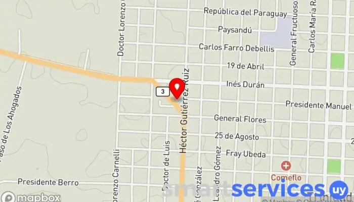 mapa de GRUPO AGENCIA - DAC TRINIDAD Servicio de logística en Trinidad